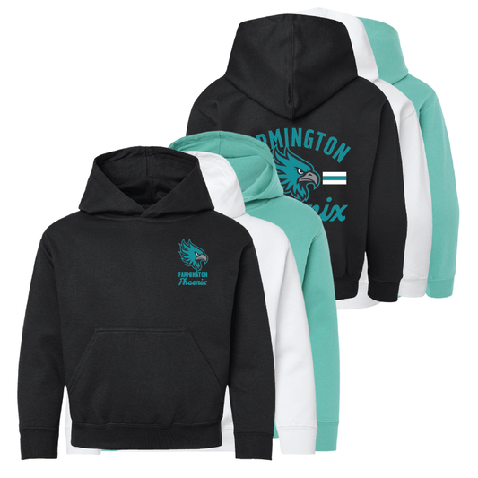 Farmington Phoenix Vintage Mascot Youth Hoodie