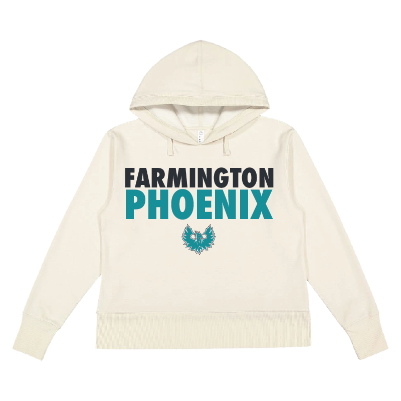 Stacked Farmington Phoenix - Womens Vintage Wash Hoodie Sweatshirt