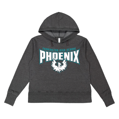 Farmington High School Phoenix - Womens Vintage Wash Hoodie Sweatshirt