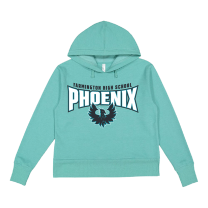 Farmington High School Phoenix - Womens Vintage Wash Hoodie Sweatshirt