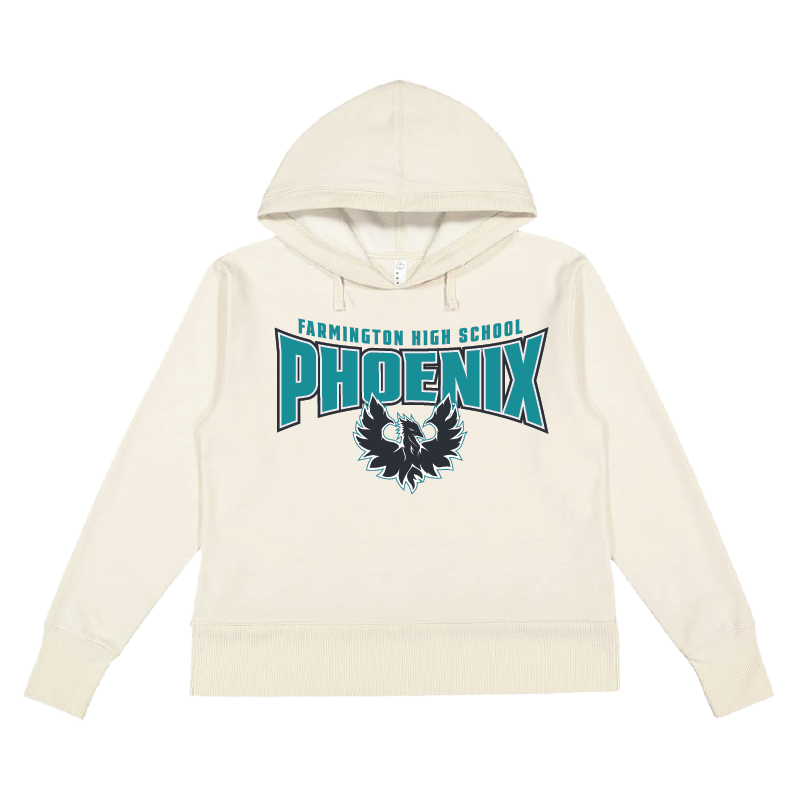 Farmington High School Phoenix - Womens Vintage Wash Hoodie Sweatshirt