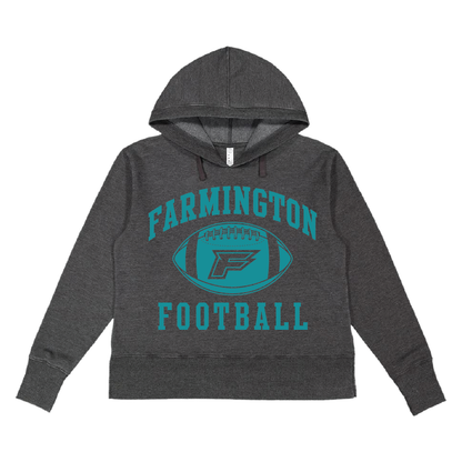 Farmington Football Icon - Womens Vintage Wash Hoodie Sweatshirt