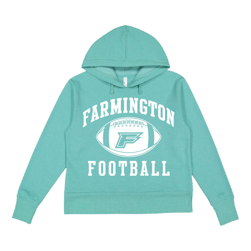 Farmington Football Icon - Womens Vintage Wash Hoodie Sweatshirt