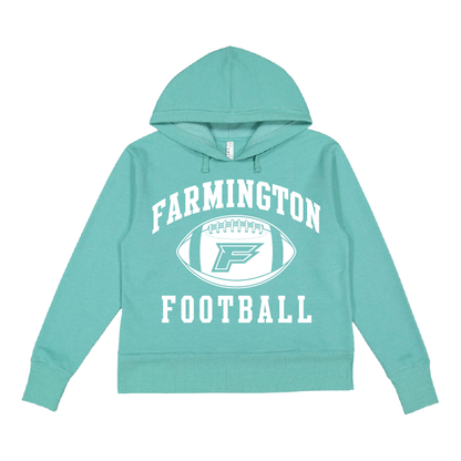 Farmington Football Icon - Womens Vintage Wash Hoodie Sweatshirt