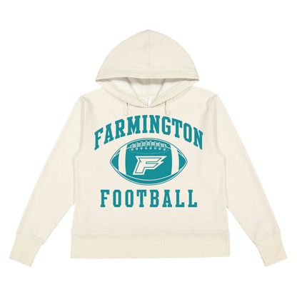 Farmington Football Icon - Womens Vintage Wash Hoodie Sweatshirt