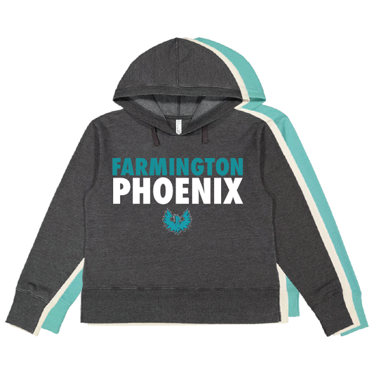 Stacked Farmington Phoenix - Womens Vintage Wash Hoodie Sweatshirt
