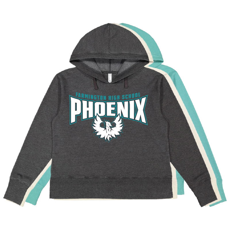 Farmington High School Phoenix - Womens Vintage Wash Hoodie Sweatshirt