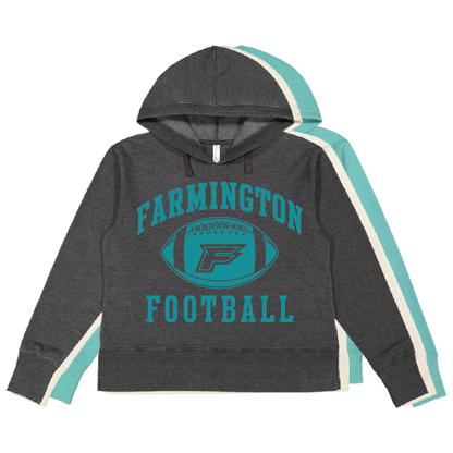 Farmington Football Icon - Womens Vintage Wash Hoodie Sweatshirt