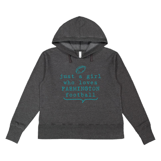 Just A Girl.. - Womens Vintage Wash Hoodie Sweatshirt