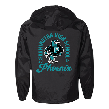 F Logo - Mens Hooded Coach's Jacket