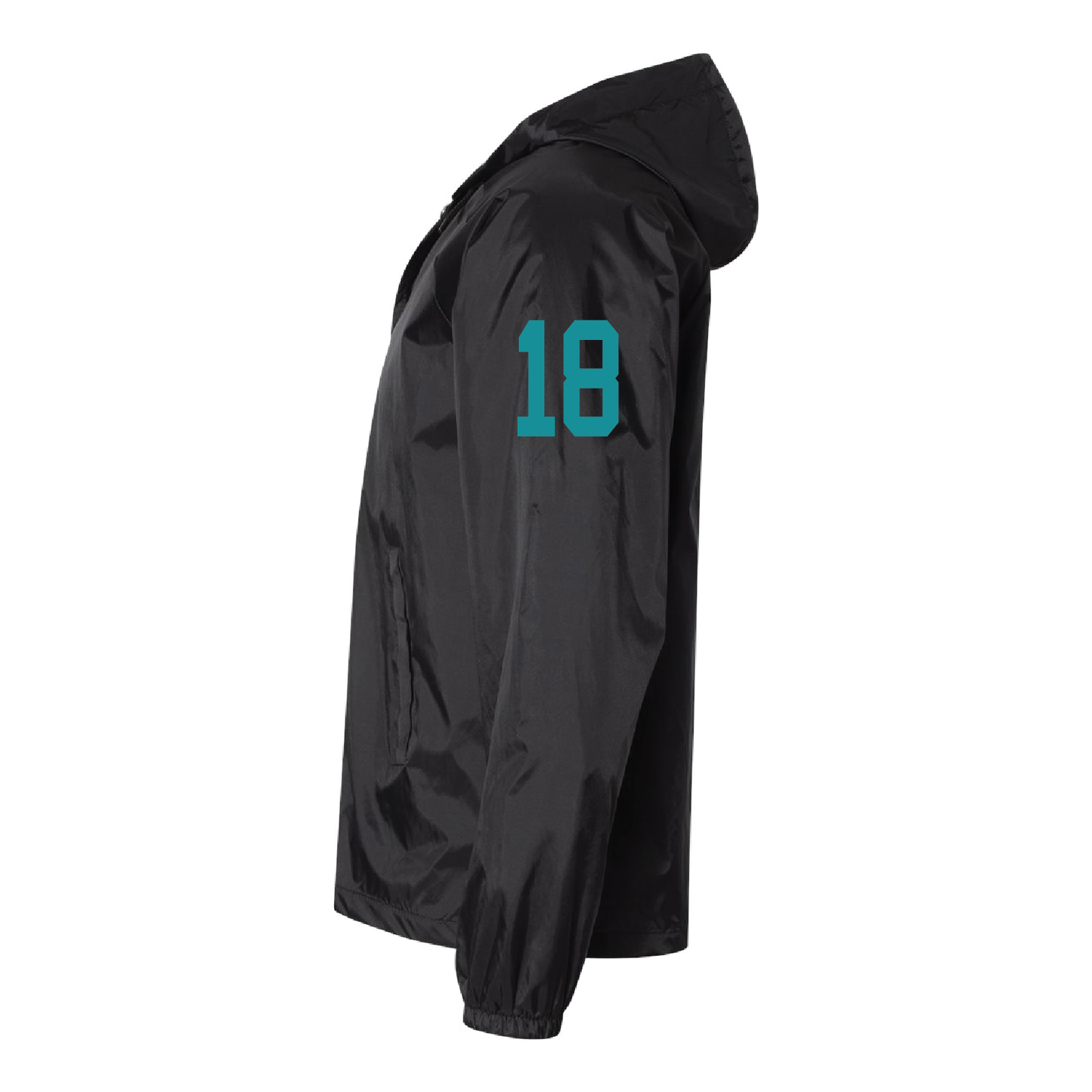 F Logo - Mens Hooded Coach's Jacket