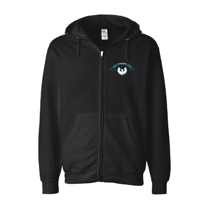 Football W/White Phoenix Logo - Adult Sponge Fleece Full-Zip Hoodie