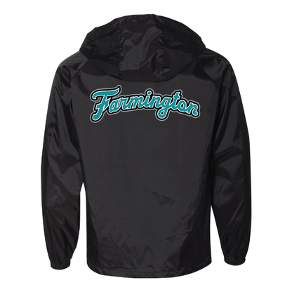 F Logo - Mens Hooded Coach's Jacket