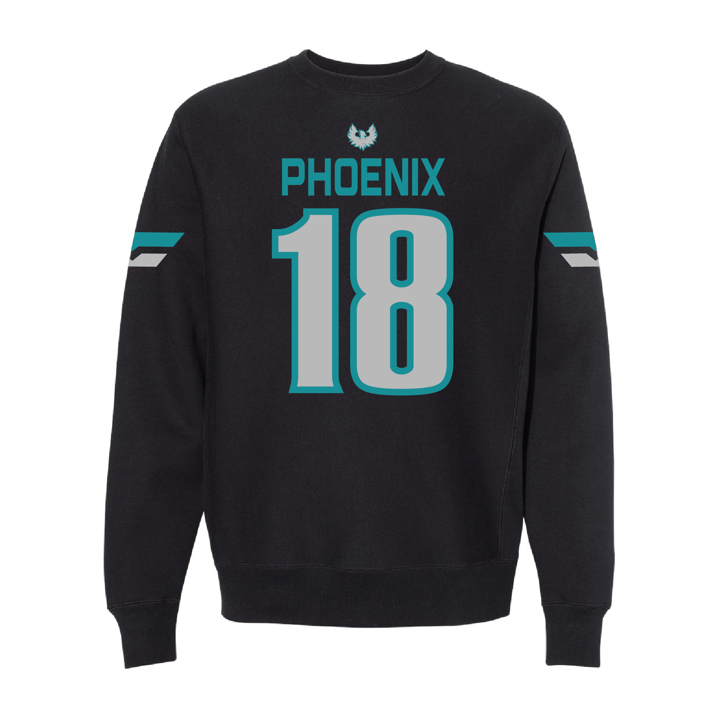 Black Jersey - Adult Crewneck Sweatshirt
