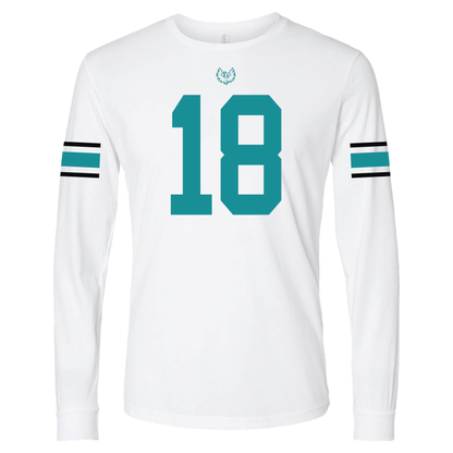 White Jersey - Mens | Womens | Youth Long Sleeve T-Shirt