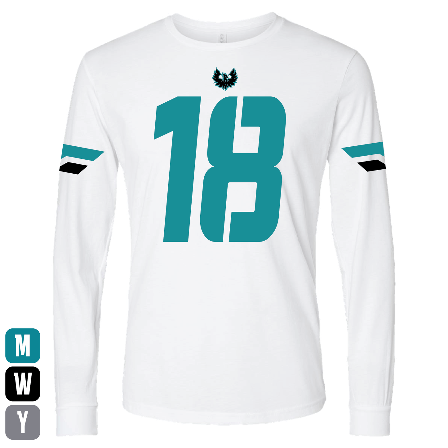 White Sophomore Jersey - Mens | Womens | Youth Long Sleeve T-Shirt
