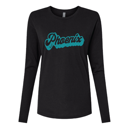 Retro Script - Womens Long Sleeve T-Shirt