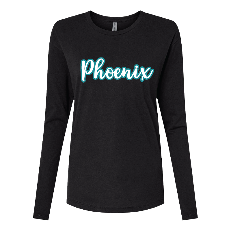 Phoenix Script - Womens Long Sleeve T-Shirt