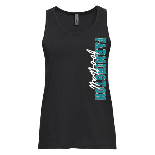 Farmington Football Vertical - Womens Tank Top