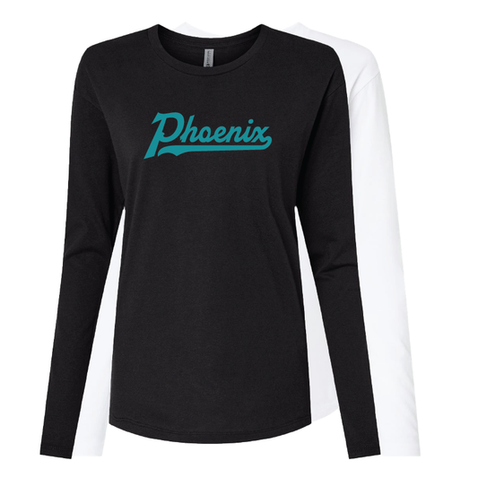 Phoenix Single Color Script - Womens Long Sleeve T-Shirt