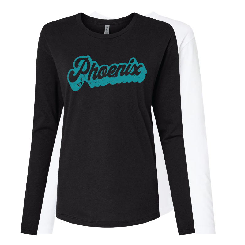 Retro Script - Womens Long Sleeve T-Shirt