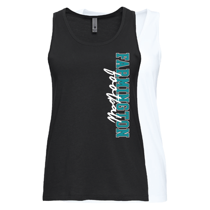 Farmington Football Vertical - Womens Tank Top