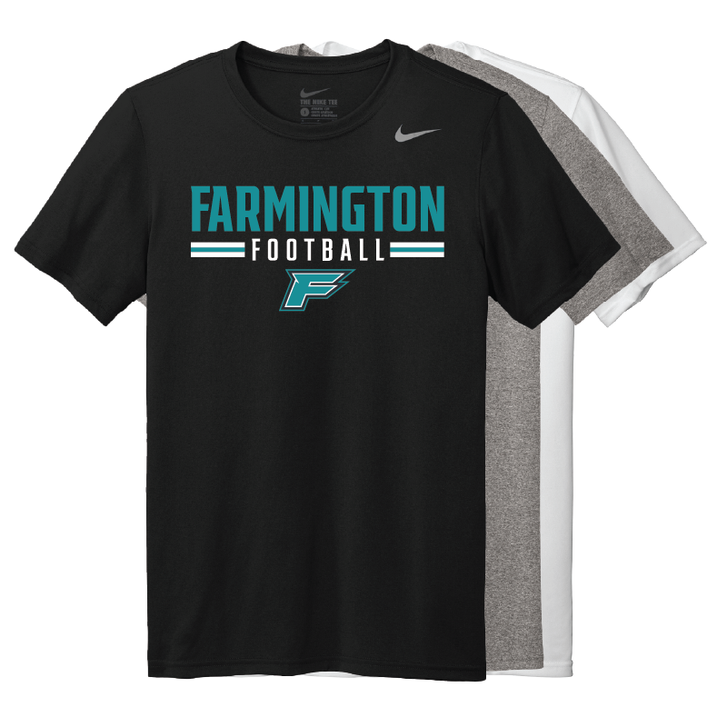 Farmington Football Stripe - Mens Team Legend Short Sleeve Crew