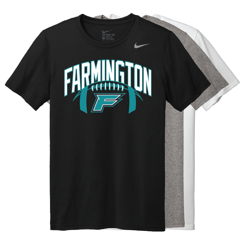 Farmington Arch w/ Football - Mens Team Legend Short Sleeve Crew