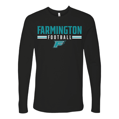 Farmington Football Stripe - Mens Long Sleeve T-Shirt