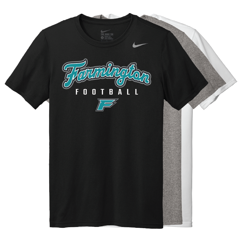 Farmington Football Script - Mens Team Legend Short Sleeve Crew