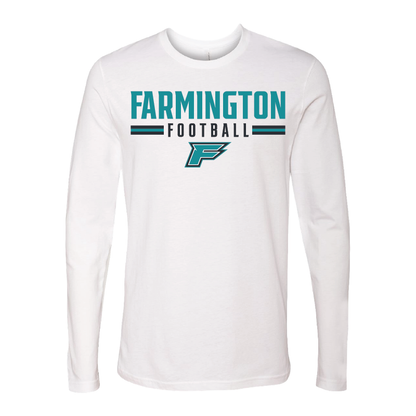 Farmington Football Stripe - Mens Long Sleeve T-Shirt