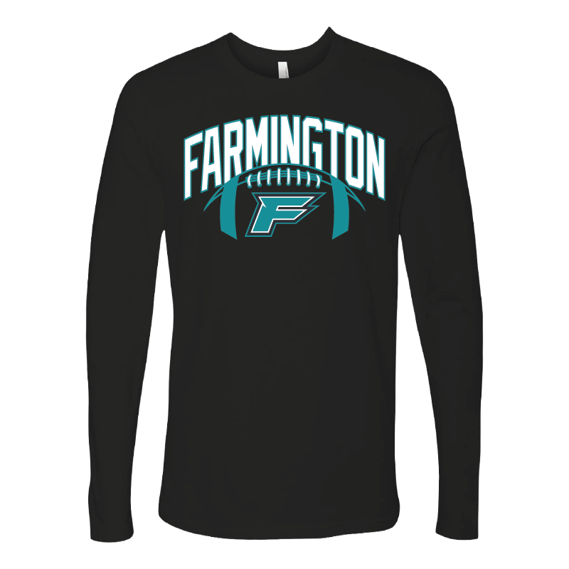 Farmington Arch w/ Football - Mens Long Sleeve T-Shirt