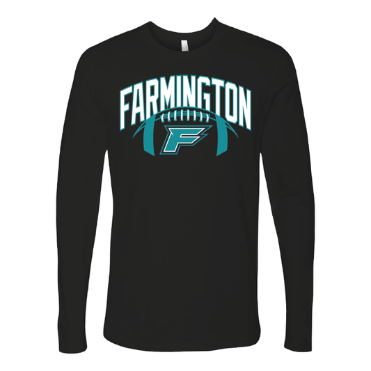 Farmington Arch w/ Football - Mens Long Sleeve T-Shirt