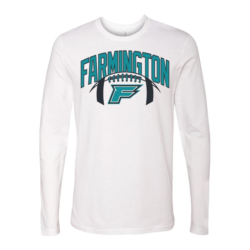 Farmington Arch w/ Football - Mens Long Sleeve T-Shirt