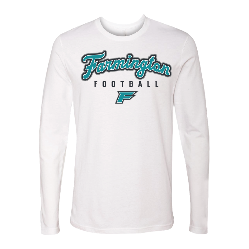 Farmington Football Script - Mens Long Sleeve T-Shirt