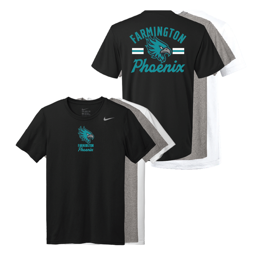 Farmington Phoenix Vintage Mascot Mens Team Legend Short Sleeve Crew
