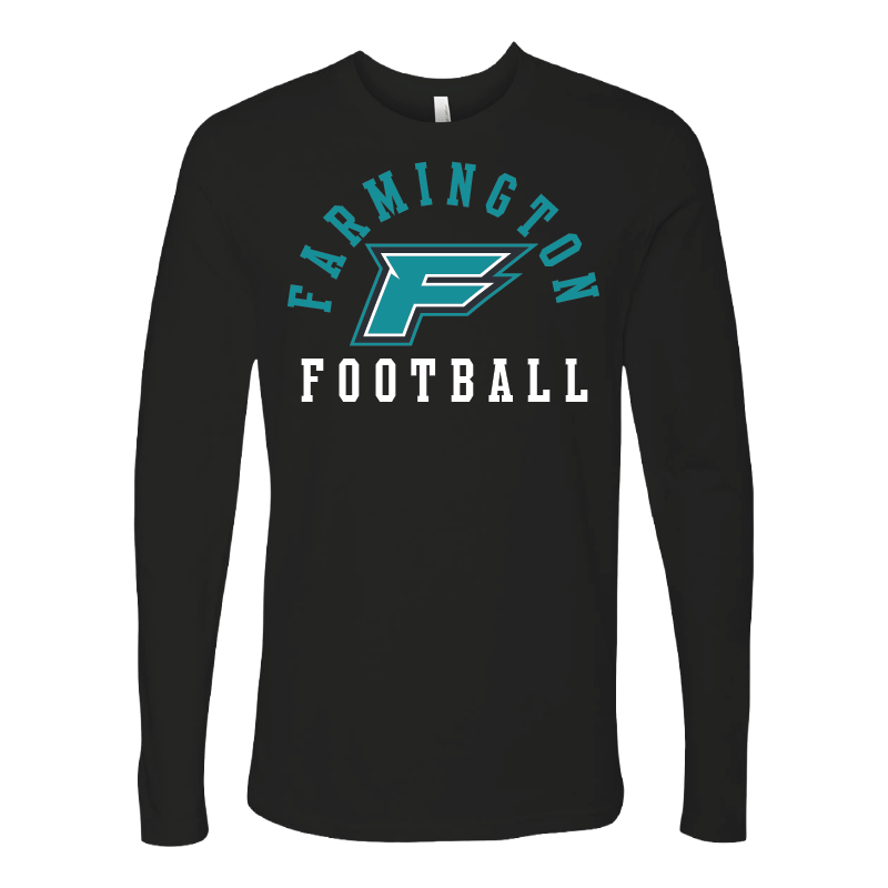 Farmington Football Arched - Mens Long Sleeve T-Shirt