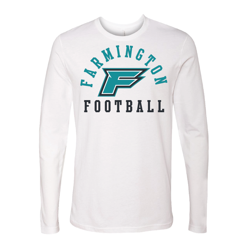 Farmington Football Arched - Mens Long Sleeve T-Shirt