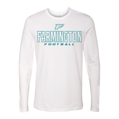 Farmington Football Outlined - Mens Long Sleeve T-Shirt