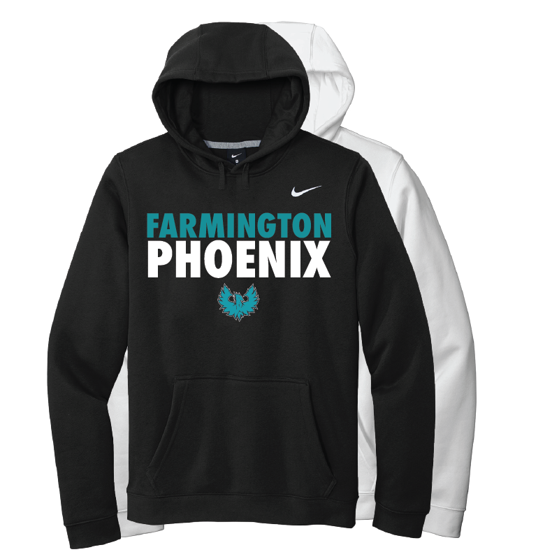 Stacked Farmington Phoenix - Mens Nike Club Training Pullover Hoodie