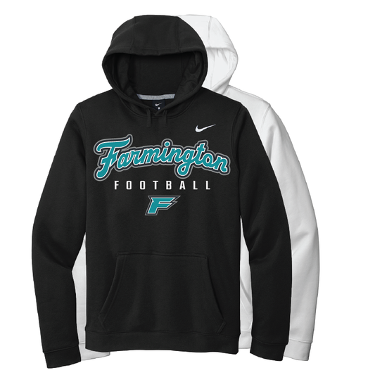 Farmington Football Script - Mens Nike Club Training Pullover Hoodie