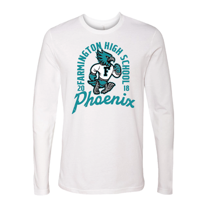 Farmington High School Phoenix Vintage Mascot - Mens Long Sleeve T-Shirt