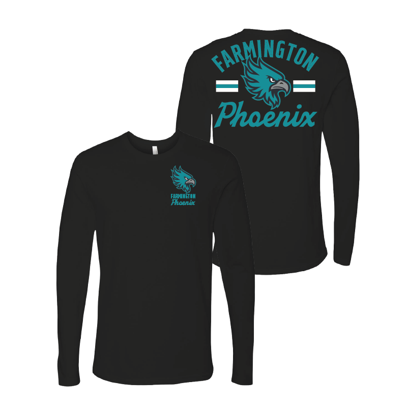 Farmington Phoenix Vintage Mascot - Mens Long Sleeve T-Shirt