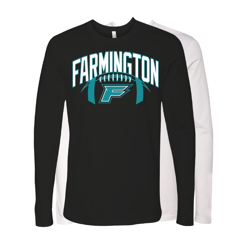 Farmington Arch w/ Football - Mens Long Sleeve T-Shirt