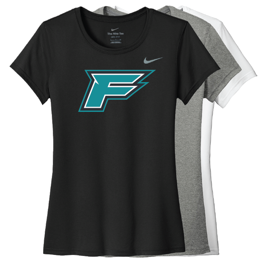 F Logo - Womens Team Legend Short Sleeve Crew