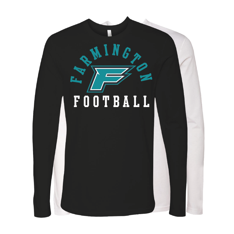 Farmington Football Arched - Mens Long Sleeve T-Shirt