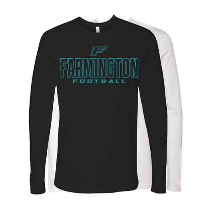 Farmington Football Outlined - Mens Long Sleeve T-Shirt