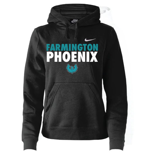 Stacked Farmington Phoenix - Womens Nike Club Training Pullover Hoodie