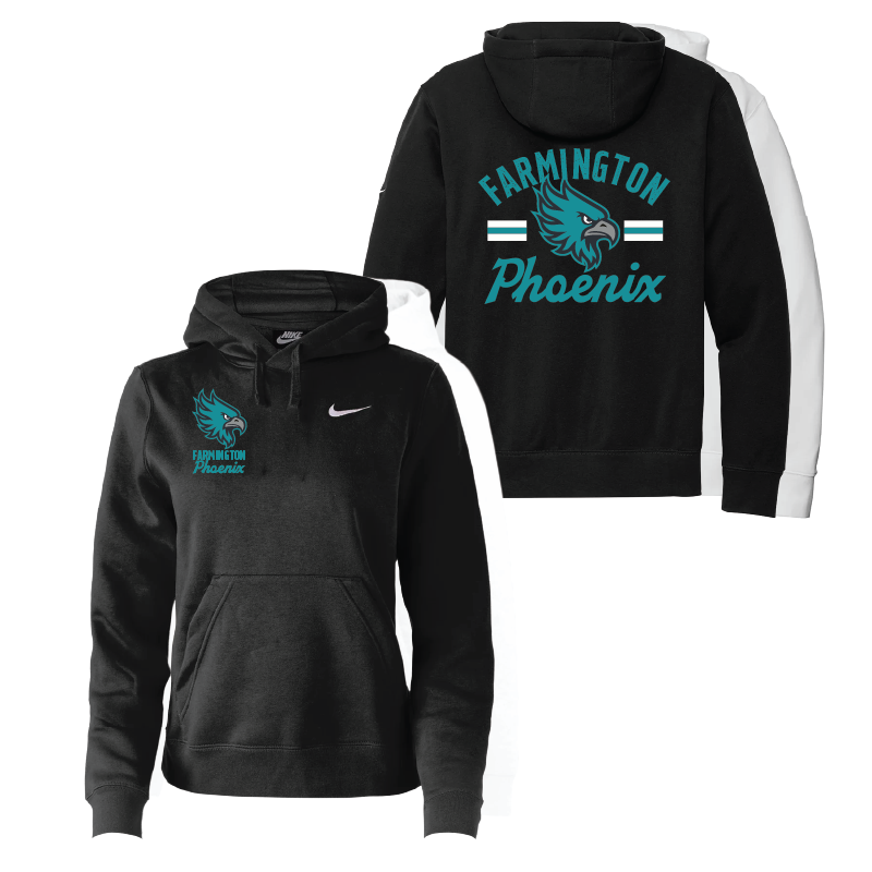 Farmington Phoenix Vintage Mascot - Womens Nike Club Training Pullover Hoodie