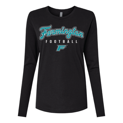 Farmington Football Script - Womens Long Sleeve T-Shirt